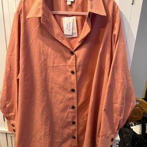 LuLaRoe Abigail shaket. Oversized is the intended fit.